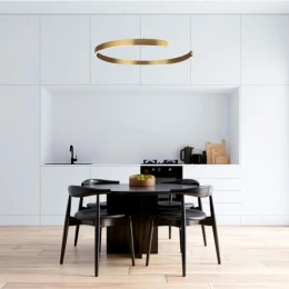 6535/57L LEDIO LN26 266 латунь Светильник подвесной LED 57W  3000/4000/6000К 220V INDIE
