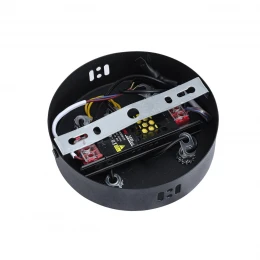 8341/28L LEDIO LN26 228 черный/прозрачный металл/акрил Люстра подвесная LED 28W 3000K 220V VINORA