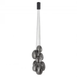 5038/8 MODERN ODL24 000 черный/дымчатый/металл/стекло Люстра G9 8*40W MUSSELS