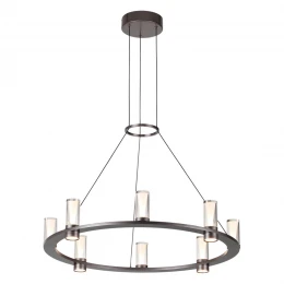 7143/55L HIGHTECH ODL26 513 Подвесной светильник темный никель/акрилл/металл IP20 LED 45W 4260Лм 3000K 180° 220V DEFANCE