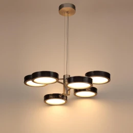 5451/99LB L-VISION  ODL_EX26 черный/никель/металл/керамика/акрил Люстра LED 99W  2000К/3000K/4000K Rivera