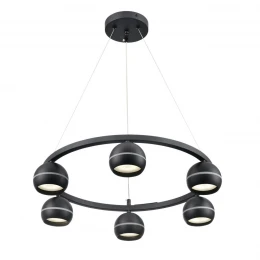 8242/6 COMFI LN26 245 черный металл Светильник подвесной LED GX53 6*7W 220V LUAZANA