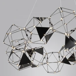 5087/56L L-VISION ODL25 293 черный хром/металл Люстра LED 56W 4000K 3360Лм TRELLIS