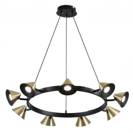 8233/9 COMFI LN26 255 черный/золото, металл Подвесной светильник GU10 LED 9*7W 220V LAMINA