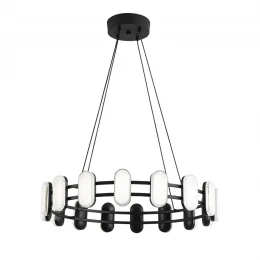 8342/35L LEDIO LN26 226 черный/белый металл/акрил Люстра подвесная LED 35W 4000K 220V OVELA