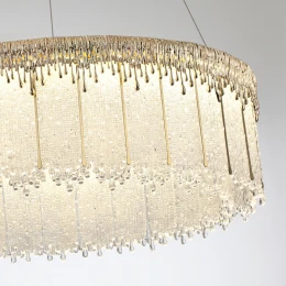 5091/80L L-VISION ODL25 555 золотой/стекло Люстра LED 80W 3700K 6796Лм CLEO