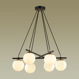 5212/6 MODERNI LN26 175 черный, золотой Люстра E27 6*60W 220V RANDI