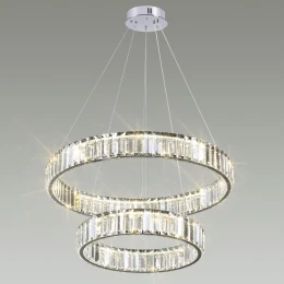 4930/60L L-VISION ODL24 593 хром/прозрачный металл/хрусталь Люстра LED 60W 4000K 7140Лм VEKIA