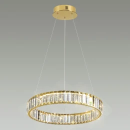5015/30L L-VISION ODL23 587 золотой/прозрачный металл/хрусталь Люстра LED 30W 4000K 3000Лм VEKIA