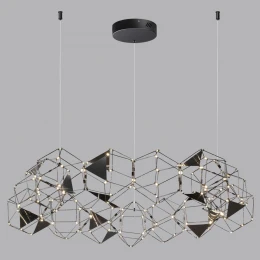 5087/68L L-VISION ODL25 293 черный хром/металл Люстра LED 68W 4000K 3740Лм TRELLIS