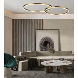 6531/67L LEDIO LN26 263 латунь Светильник подвесной LED 67W  3000/4000/6000К 220V ECHO