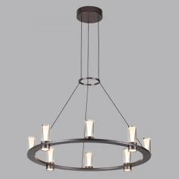 7143/55L HIGHTECH ODL26 513 Подвесной светильник темный никель/акрилл/металл IP20 LED 45W 4260Лм 3000K 180° 220V DEFANCE