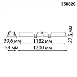 358820 SPOT NT22 486 белый Встраиваемый светодиодный светильник IP20 LED 4000K 36W 220V ITER