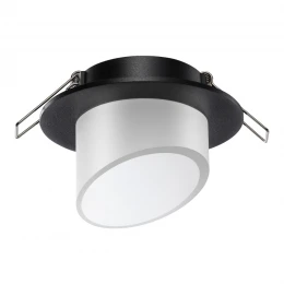 370896 SPOT NT22 511 черный Светильник встраиваемый IP20 GU10 9W 220V LIRIO