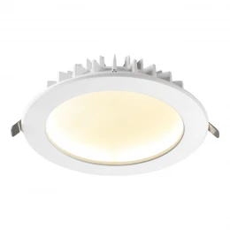 358807 SPOT NT21 494 белый Светильник встраиваемый светодиодный IP20 LED 20W 1600Лм 3000K 100-240V GESSO
