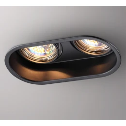 370841 SPOT NT22 516 черный Светильник встраиваемый IP20 GU10 2*50W 220V CLOUD