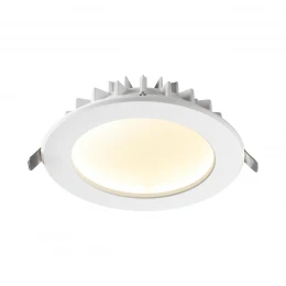 358806 SPOT NT21 494 белый Светильник встраиваемый светодиодный IP20 LED 12W 960Лм 3000K 100-240V GESSO
