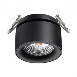 358783 SPOT NT21 458 черный Светильник встраиваемый светодиодный IP20 LED 25W 4000K 2200Лм 100-265V GRODA