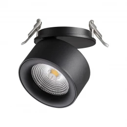 358783 SPOT NT21 458 черный Светильник встраиваемый светодиодный IP20 LED 25W 4000K 2200Лм 100-265V GRODA