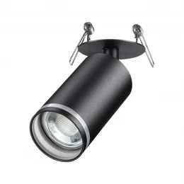 370881 SPOT NT22 507 черный Cветильник встраиваемый IP20 GU10 9W 220V ULAR