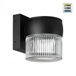 359717 STREET NT25 718 черный Светильник ландшафтный с переключателем цв. температуры IP65 LED 8W 100-240V 2700К/3200К/4000К ESTIMA