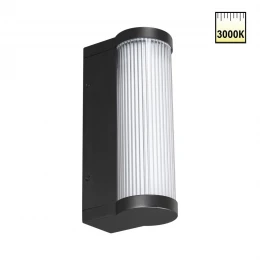 359984 STREET NT26 000 черный Светильник фасадный IP65 LED 12W 220-240V 3000K FLUO