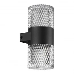 359294 STREET NT24 722 черный Светильник ландшафтный настенный IP65 LED 14W 4000K  175-265V ESTIMA