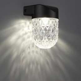 359295 STREET NT24 724 черный Светильник ландшафтный настенный IP65 LED 7W 4000K 175-265V ESTIMA