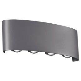 358461 STREET NT20 736 темно-серый  Ландшафтный настенный светильник IP54 LED 4000K 8W 85-265V CALLE