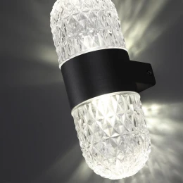 359296 STREET NT24 724 черный Светильник ландшафтный настенный IP65 LED 14W 4000K 175-265V ESTIMA