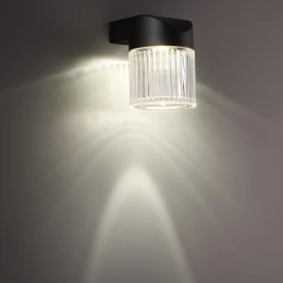 359291 STREET NT24 720 черный Светильник ландшафтный настенный IP65 LED 7W 4000K 175-265V ESTIMA
