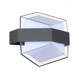 358574 STREET NT21 728 темно-серый Ландшафтный настенный светильник IP54 LED 4000K 12W 85-265V KAIMAS