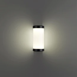 359300 STREET NT24 776 черный Светильник ландшафтный настенный IP65 LED 6W 4000K 180-265V OPAL