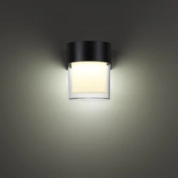 359297 STREET NT24 774 черный Светильник ландшафтный настенный IP65 LED 5W 4000K 175-265V OPAL