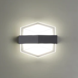 358574 STREET NT21 728 темно-серый Ландшафтный настенный светильник IP54 LED 4000K 12W 85-265V KAIMAS