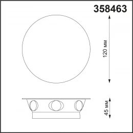 358463 STREET NT20 738 темно-серый  Ландшафтный настенный светильник IP54 LED 4000K 6W 85-265V CALLE