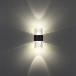 359292 STREET NT24 720 черный Светильник ландшафтный настенный IP65 LED 14W 4000K 175-265V ESTIMA