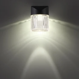 359291 STREET NT24 720 черный Светильник ландшафтный настенный IP65 LED 7W 4000K 175-265V ESTIMA