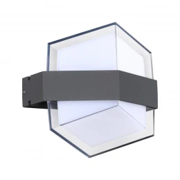 358575 STREET NT21 728 темно-серый Ландшафтный настенный светильник IP54 LED 4000K 12W 85-265V KAIMAS