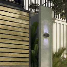358563 STREET NT21 734 темно-серый Ландшафтный настенный светильник IP54 LED 4000K 6W 85-265V CALLE