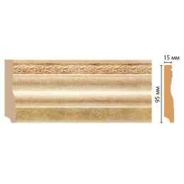 Плинтус напольный DECOMASTER 153-933 ДМ (95*12*2400 мм)