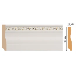 Плинтус напольный DECOMASTER 153-54 (95*12*2400мм)