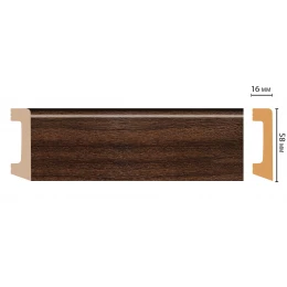 Плинтус напольный DECOMASTER D234-438 ШК/15 (58*16*2400мм)