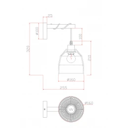 Настенный светильник (бра) Freya FR5334WL-01W