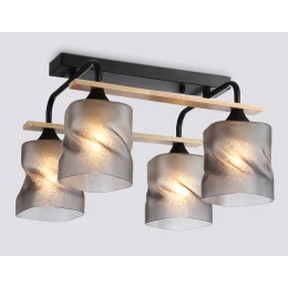 TR3033249/4 BK/WD черный/дерево E27/4 max 60W 340*340*245