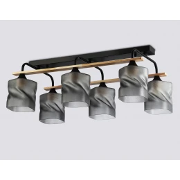 TR3033250/6 BK/WD черный/дерево E27/6 max 60W 580*340*245