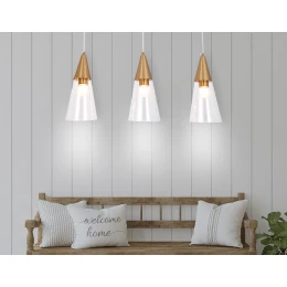 TR3669/3 BS/CL латунь/прозрачный E14/3 max 40W 590*120*850