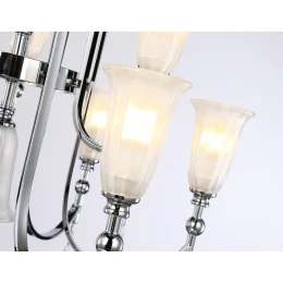 TR3249/9 CH/FR хром/белый матовый E14*9 max 40W D735*720
