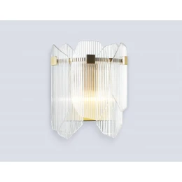 LH31257/2 BS/CL латунь/прозрачный E14*2 max 40W 220*150*270