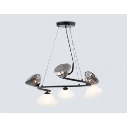 LH15003/6 BK/FR/SM черный/белый матовый/дымчатый G9*6 max 40W D630*1150